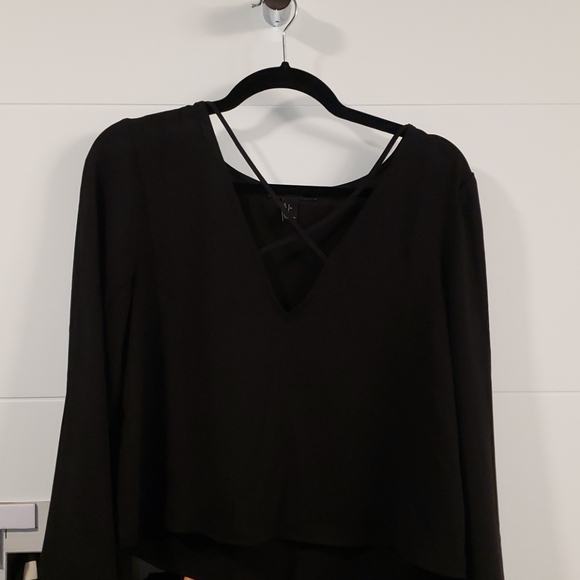 Forever 21 elegant balck shirt L - Picture 5 of 5
